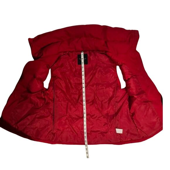 Talbots Red Puffer Vest Women’s Medium Hooded Zip Front Quilted Winter Vest - Picture 4 of 8